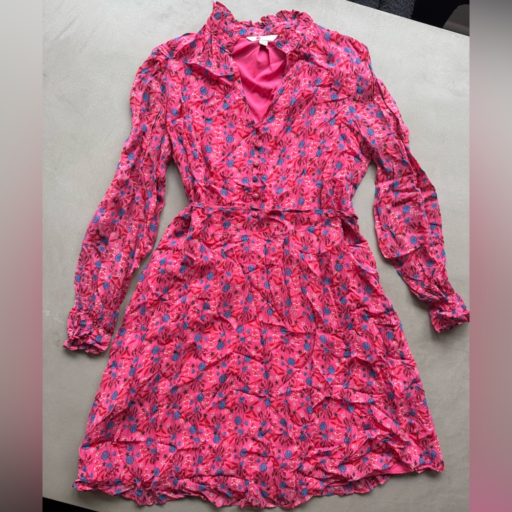 Boden chiffon style waist tie dress - Picture 2 of 7